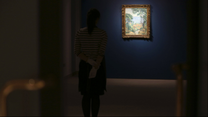 gazing at picasso painting