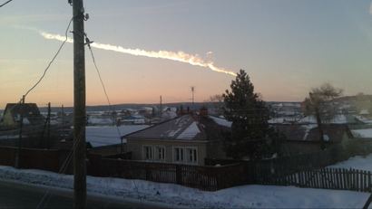 A meteor strike in Russia.