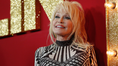 photo of Dolly Parton at movie premiere for Dumplin'