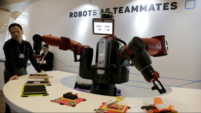 Robot at World Economic Forum in China