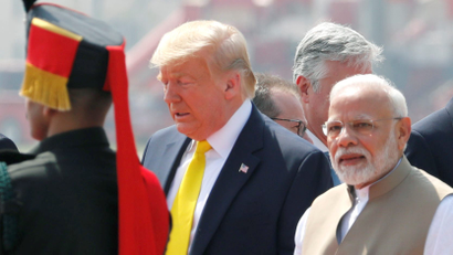 US President Donald Trump visits India