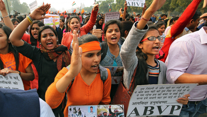 JNU-ABVP-SFI-DSU-Student protests-University