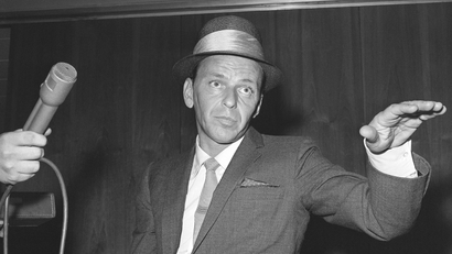 Frank Sinatra and microphone