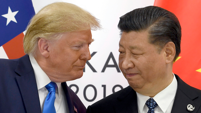 President Donald Trump meets with Chinese President Xi Jinping