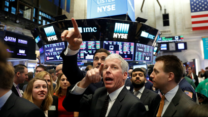 On the floor of the NYSE