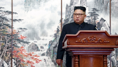 Kim Jong Un has slammed the "vicious" US-led sanctions against North Korea.