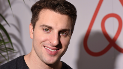 Airbnb Chief Executive Brian Chesky poses for a photo.