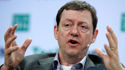 Fred Wilson, the co-founder of Union Square Ventures, speaks during the TechCrunch Disrupt event in Brooklyn borough of New York