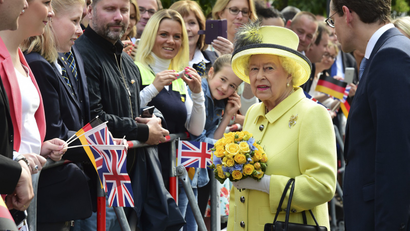The UK Queen in Berlin.