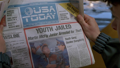 USA Today Back to the Future II
