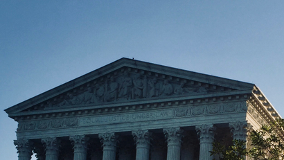 Equal Justice Under Law etched on US Supreme Court Building.