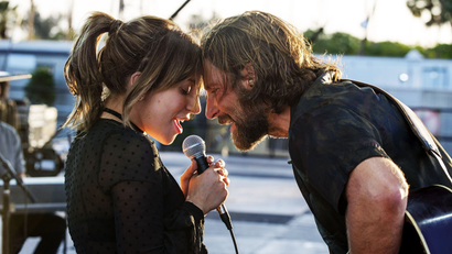 Lady Gaga and Bradley Cooper as Ally and Jackson in "A Star is Born" (2018)