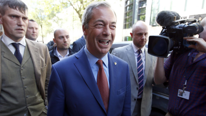 Nigel Farage resigns.