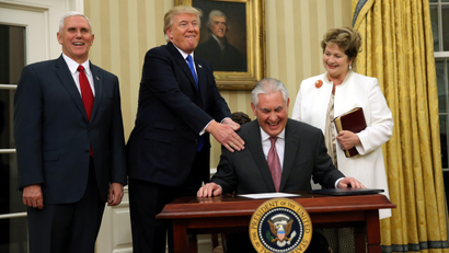 Rex Tillerson has been sidelined by Donald Trump since his swearing in.