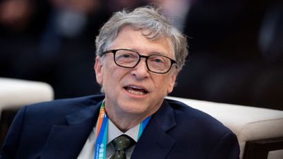 Microsoft founder Bill Gates attends a forum of the first China International Import Expo (CIIE) in Shanghai on November 5, 2018. Matthew Knight/Pool via REUTERS - RC15899BDC70