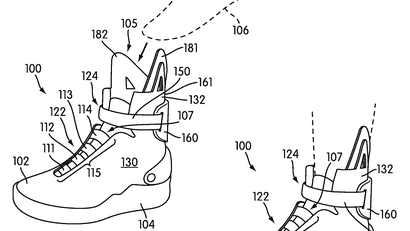 Image from Nike's "Automatic lacing system" patent.