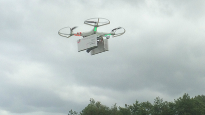 Drone carrying abortion pills.