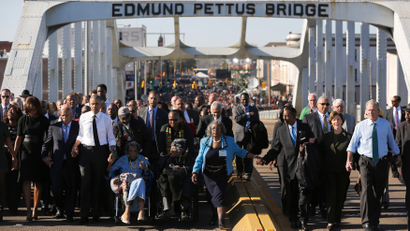 Walking the Bridge in Selma, Alabama