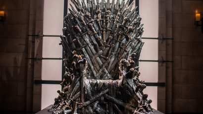 The throne on "Game of Thrones"