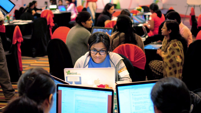 Indian women participate in Hackathon