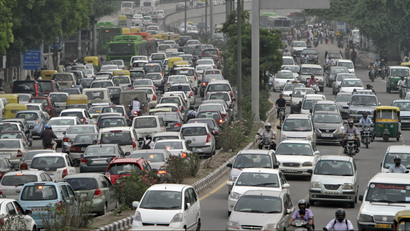 India-Delhi-traffic