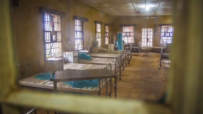 Empty Ebola ward