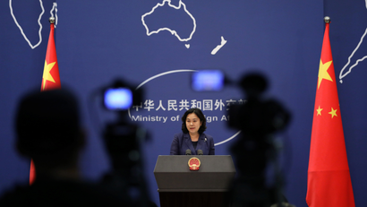 Chinese Foreign Ministry spokesperson Hua Chunying attends a news conference in Beijing, China August 16, 2021.