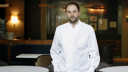Eleven Madison chef and owner Daniel Humm in his restaurant
