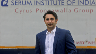Adar Poonawalla, Chief Executive Officer (CEO) of the Serum Institute of India poses for a picture at the Serum Institute of India, Pune
