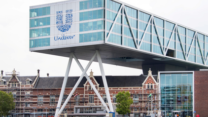 The Unilever corporate headquarters building in Rotterdam.