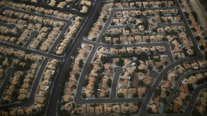 suburb aerial view