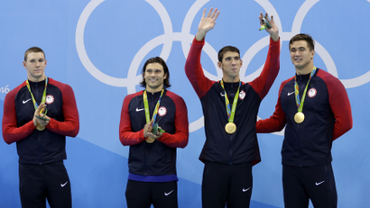 Michael Phelps and US Swimmers