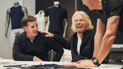 Kevin Plank and Richard Branson.