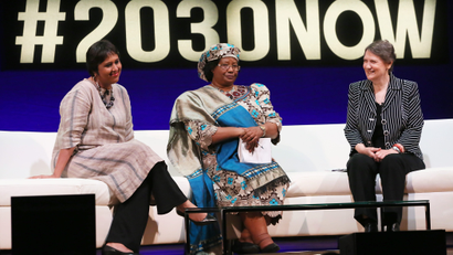 Barkha Dutt, Dr. Joyce Banda, Helen Clark