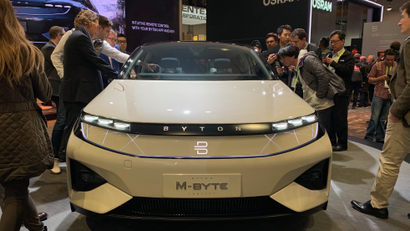 Byton's M-byte at the CES show.