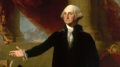 A painting of George Washington