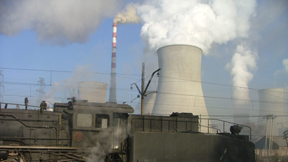 A coal plant in China.