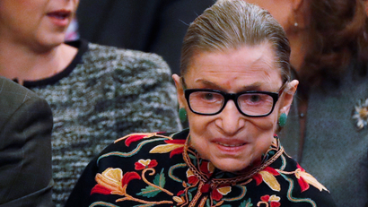 Supreme Court Justice Ginsburg attends 2018 Presidential Medal of Freedom ceremony at White House in Washington.