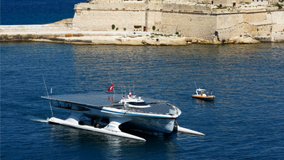 The world's largest solar powered boat