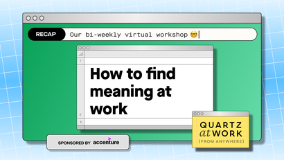 Workshop logo for How to find meaning at work