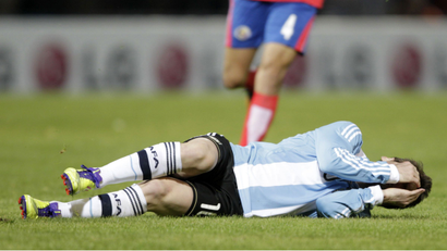 Lionel Messi injuried