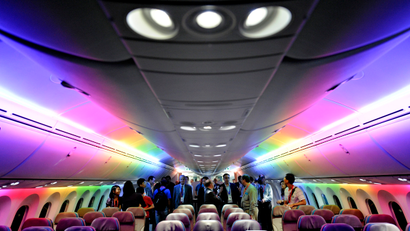 Interior of a Dreamliner