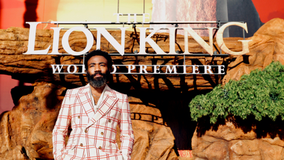 Donald Glover at The Lion King world opening.