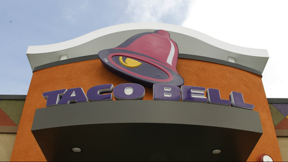 The sign on a Taco Bell franchise.