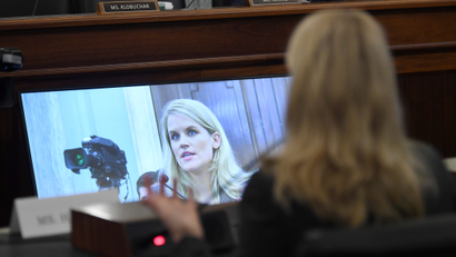 Former Facebook employee and whistleblower Frances Haugen testifies before the Senate.