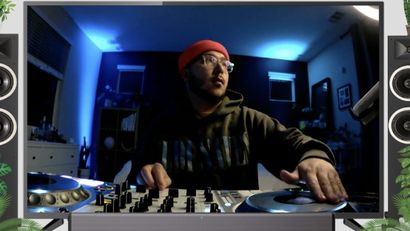 A HashiCorp employee DJs an employee hangout.