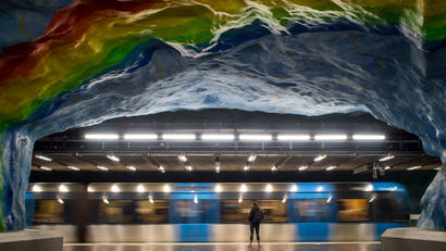 Stockholm's Stadion metro station