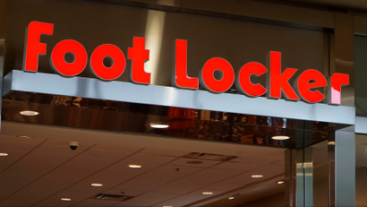 The sign outside the Foot Locker store in Broomfield, Colorado