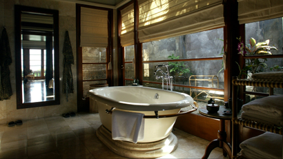 fancy hotel bath