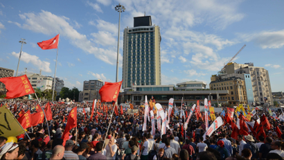 Turkish protestors, Taksim Square